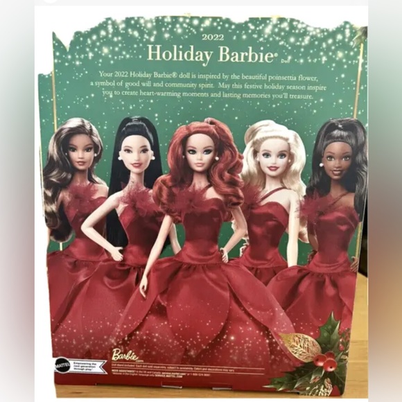 2022 Holiday Barbie with Red Hair New in Box - Collector’s Item - Picture 4 of 5